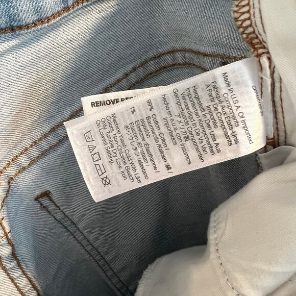 Madewell Distressed The Perfect Vintage Straight Jean Size 26 - Picture 5 of 9